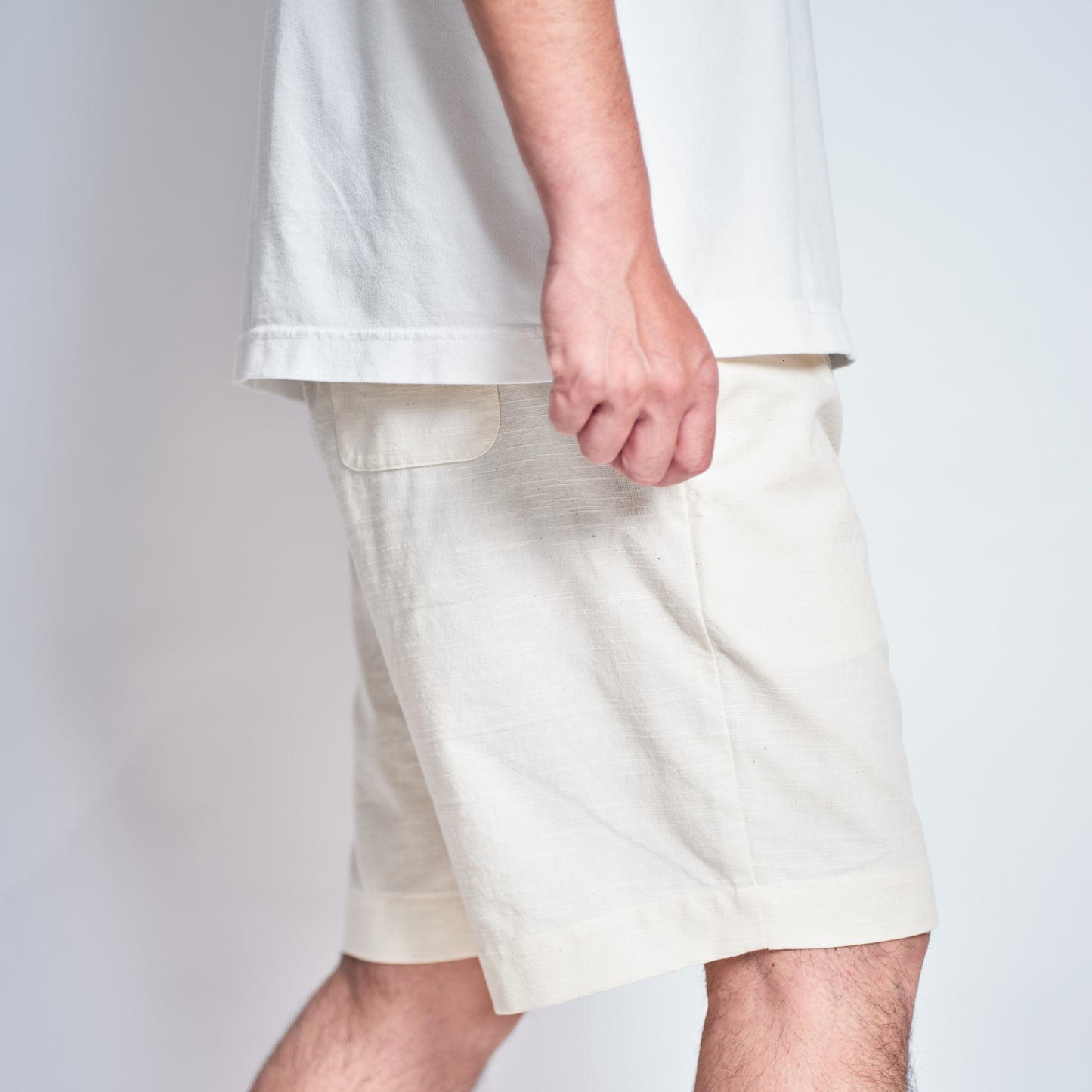 <OSOCU>知多木綿 無漂白無染色 ハーフパンツ