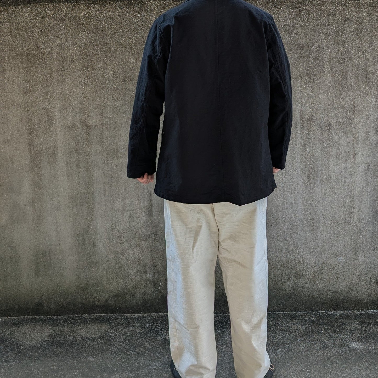 <OSOCU>知多木綿 名古屋黒紋付染 イージージャケット 受注生産