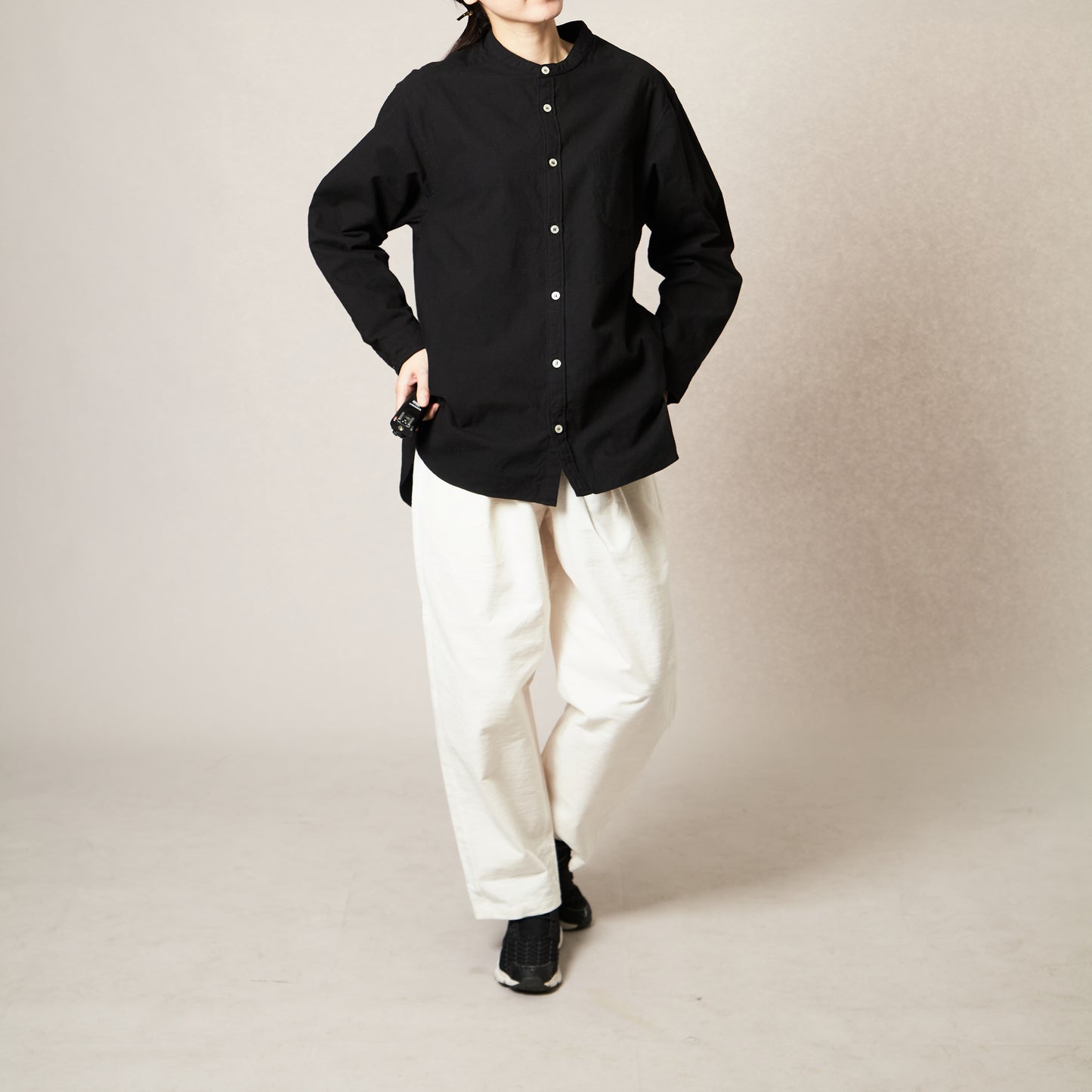 <OSOCU>知多木綿 無漂白無染色 バルーンパンツ