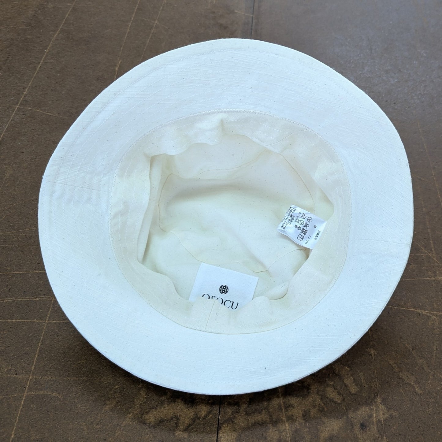 知多木綿 無漂白無染色 バゲットハット