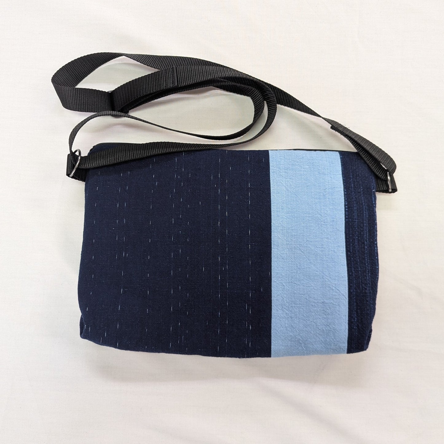 <OSOCU> 備後節織 パッチワーク サコッシュ バッグ No.002