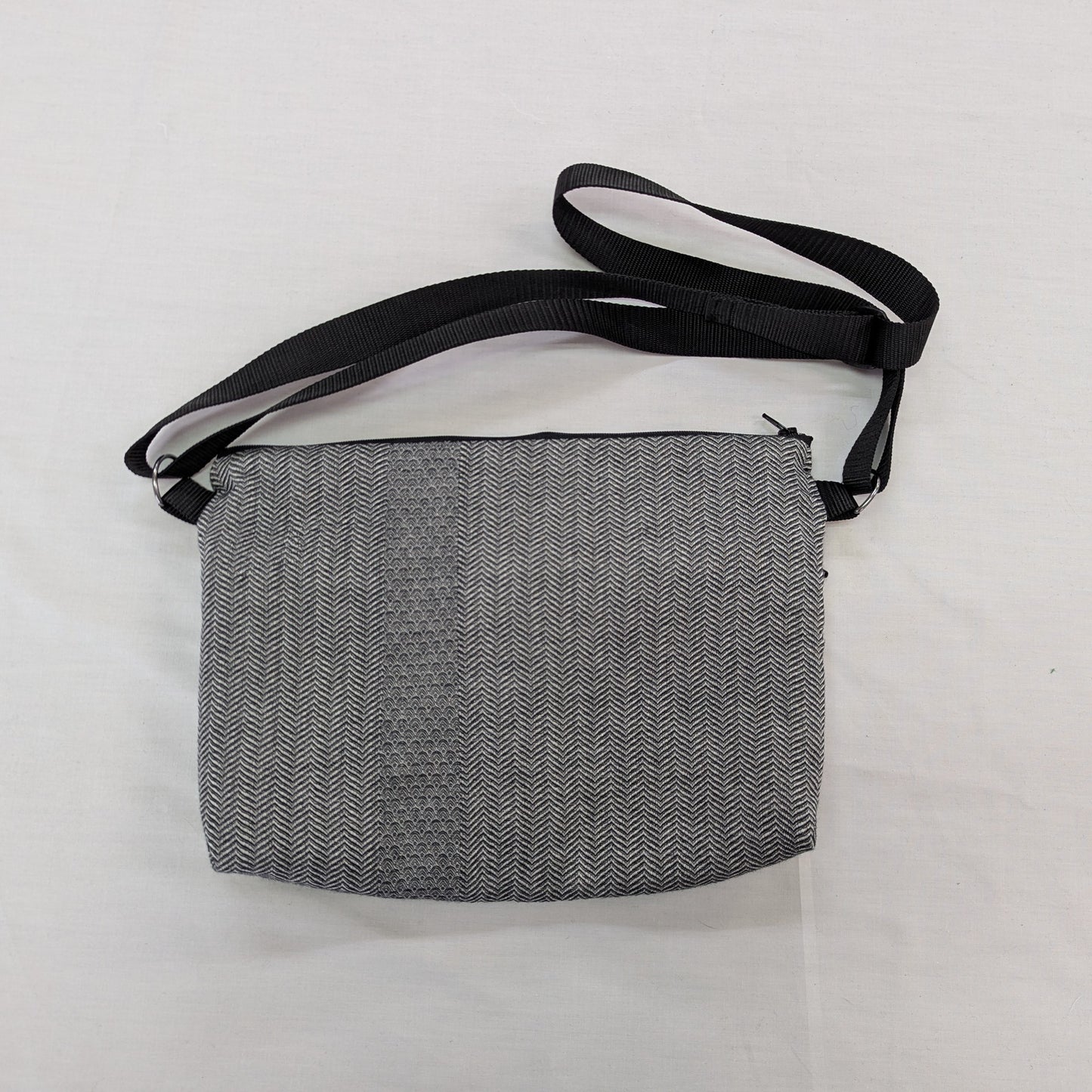 <OSOCU> 知多木綿 パッチワーク サコッシュ バッグ No.003