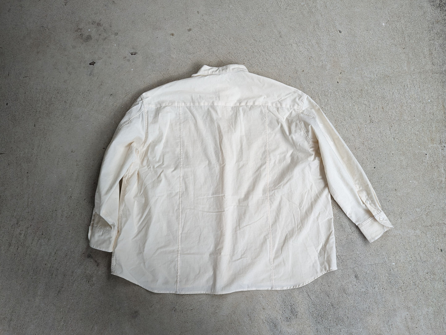 <OSOCU> 知多木綿 無漂白無染色 ビッグシルエットシャツ