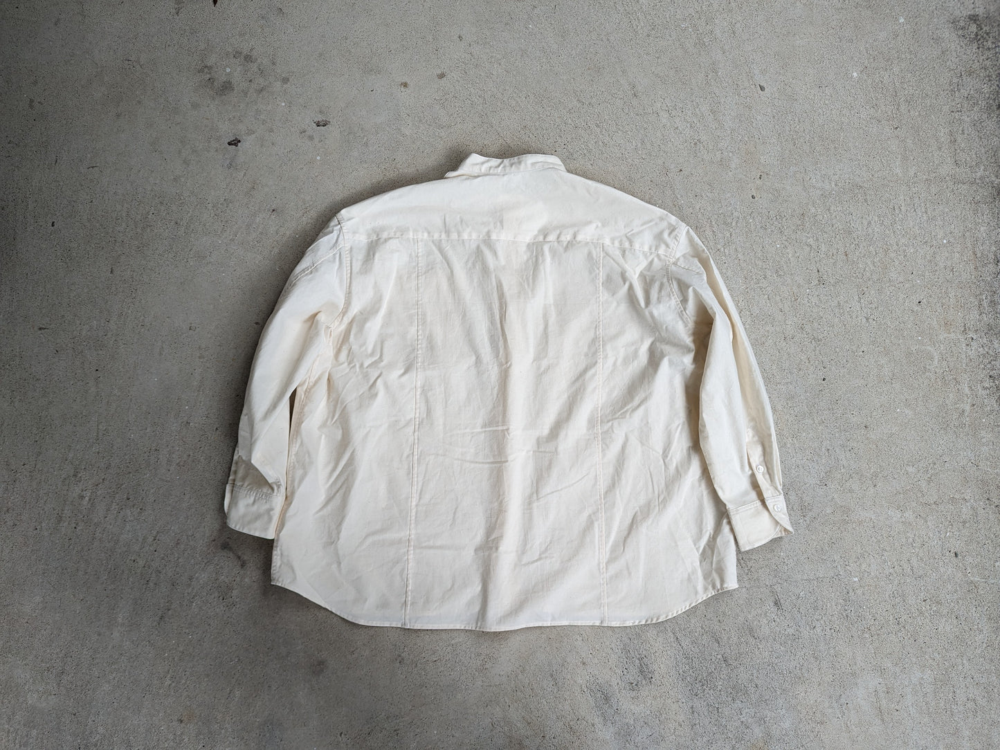 <OSOCU> 知多木綿 無漂白無染色 ビッグシルエットシャツ