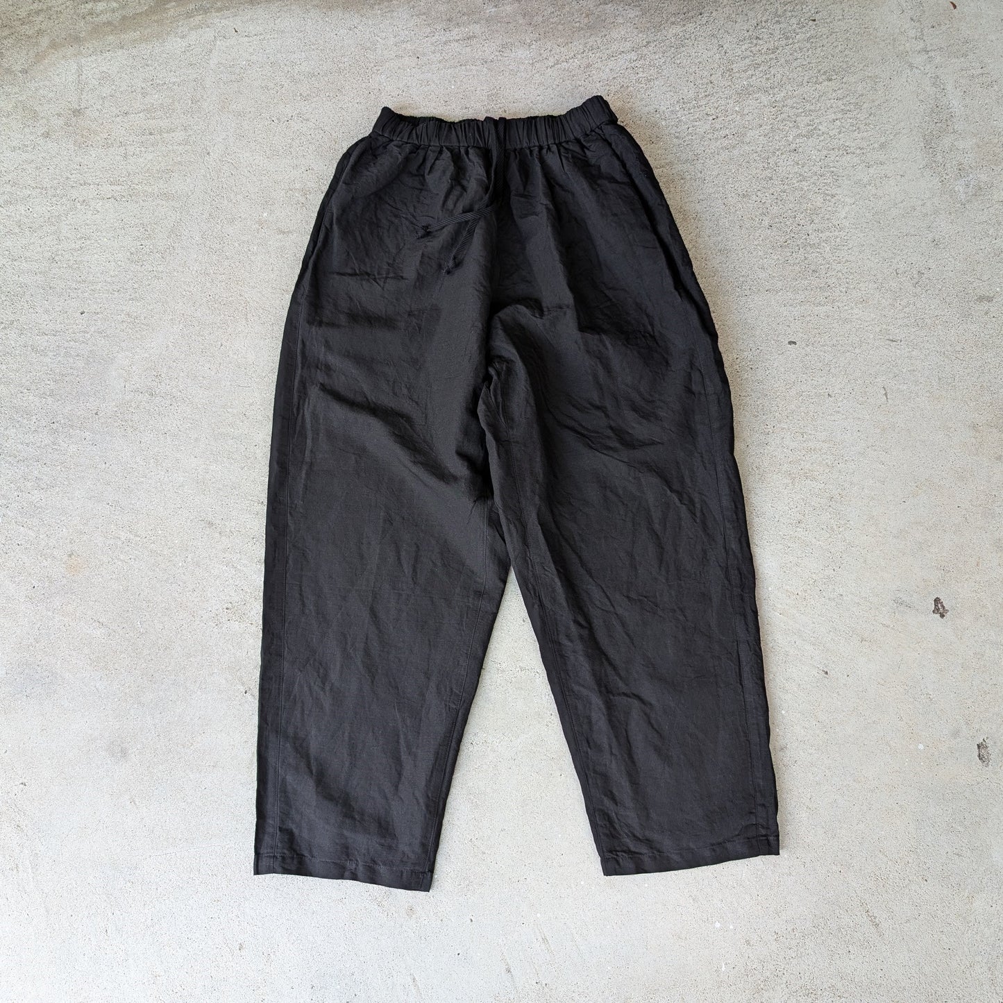 ＜OSOCU＞知多木綿 別注ヘンプコットン 黒染め バルーンパンツ 名古屋黒紋付染 hemp cotton balloon pants