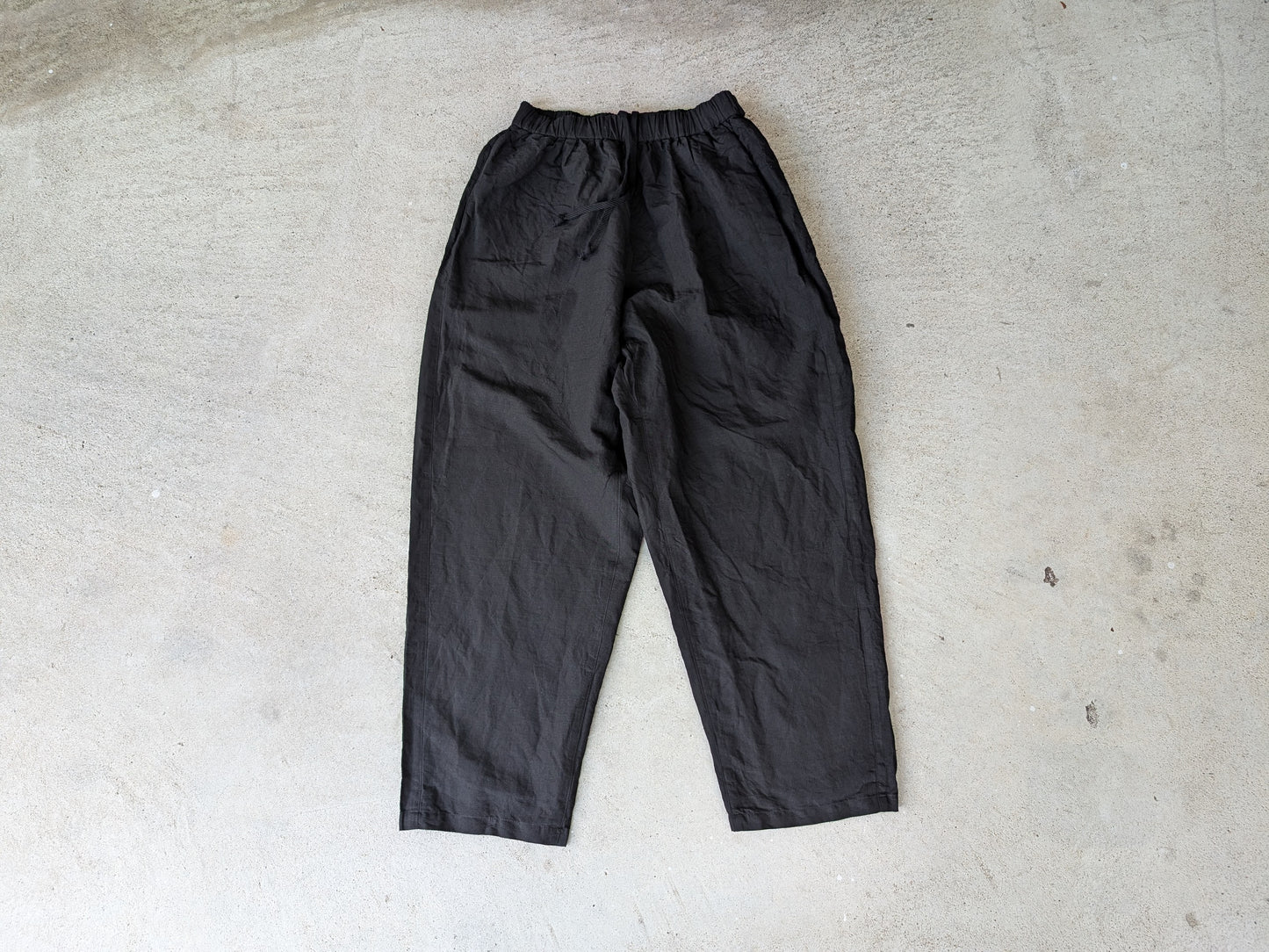 ＜OSOCU＞知多木綿 別注ヘンプコットン 黒染め バルーンパンツ 名古屋黒紋付染 hemp cotton balloon pants
