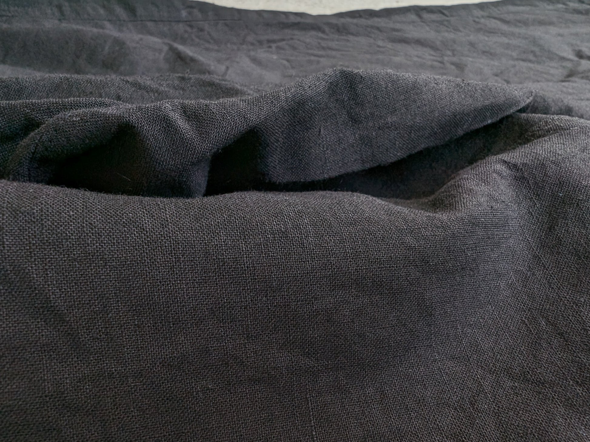 ＜OSOCU＞知多木綿 別注ヘンプコットン 黒染め バルーンパンツ 名古屋黒紋付染 hemp cotton balloon pants