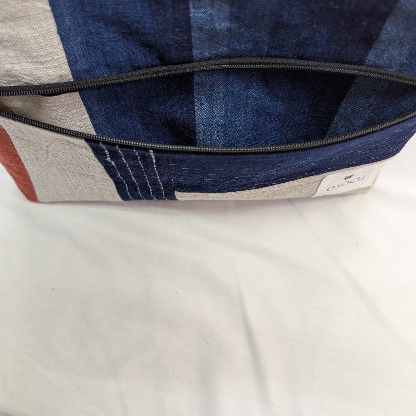 <OSOCU> 備後節織 パッチワーク サコッシュ バッグ No.004