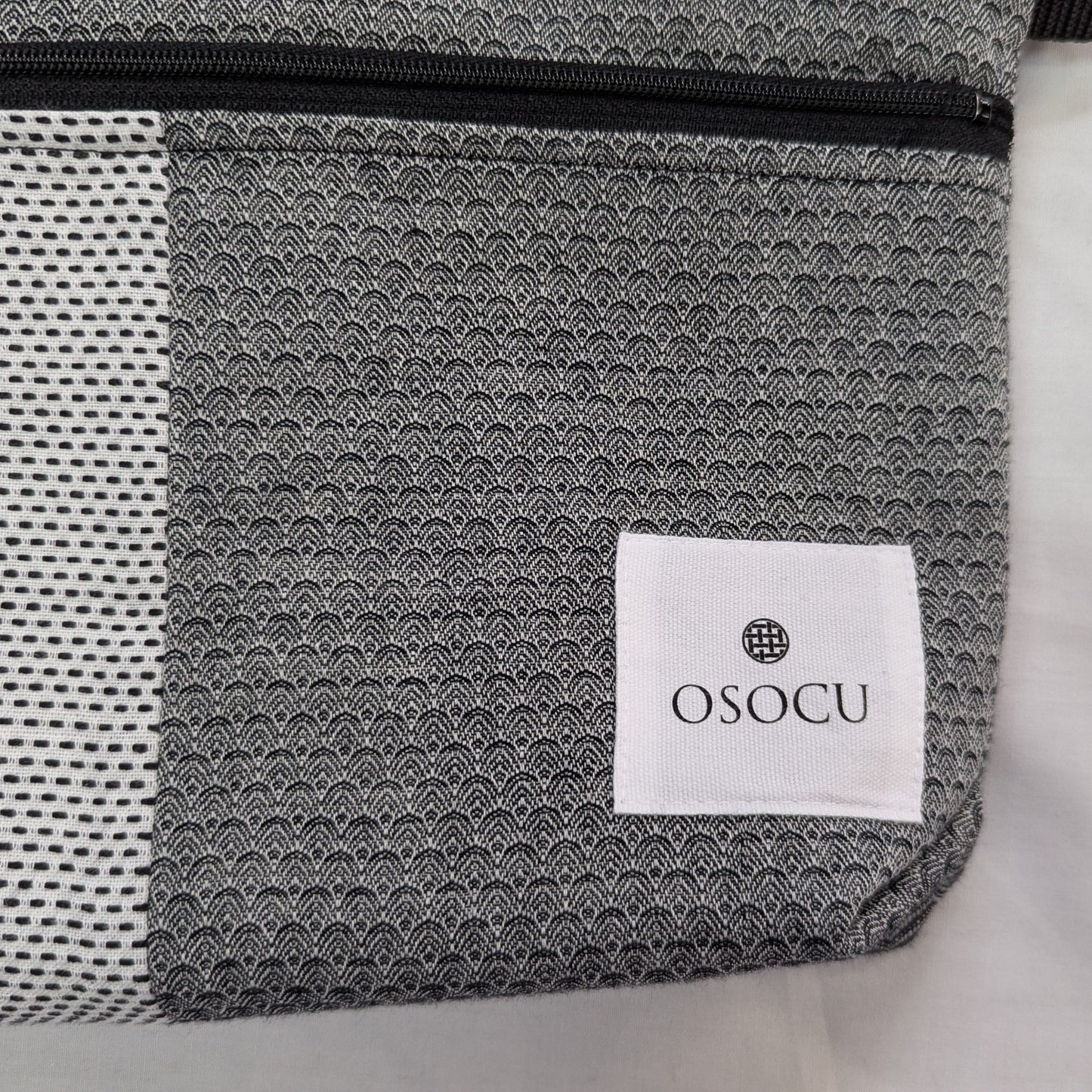 <OSOCU> 知多木綿 パッチワーク サコッシュ バッグ No.005