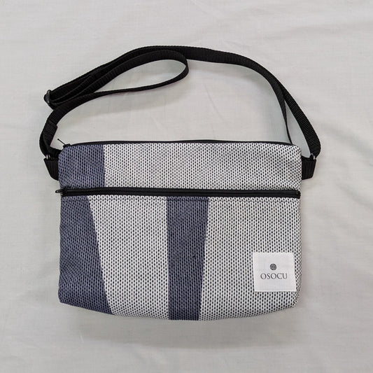 <OSOCU> 知多木綿 パッチワーク サコッシュ バッグ No.006