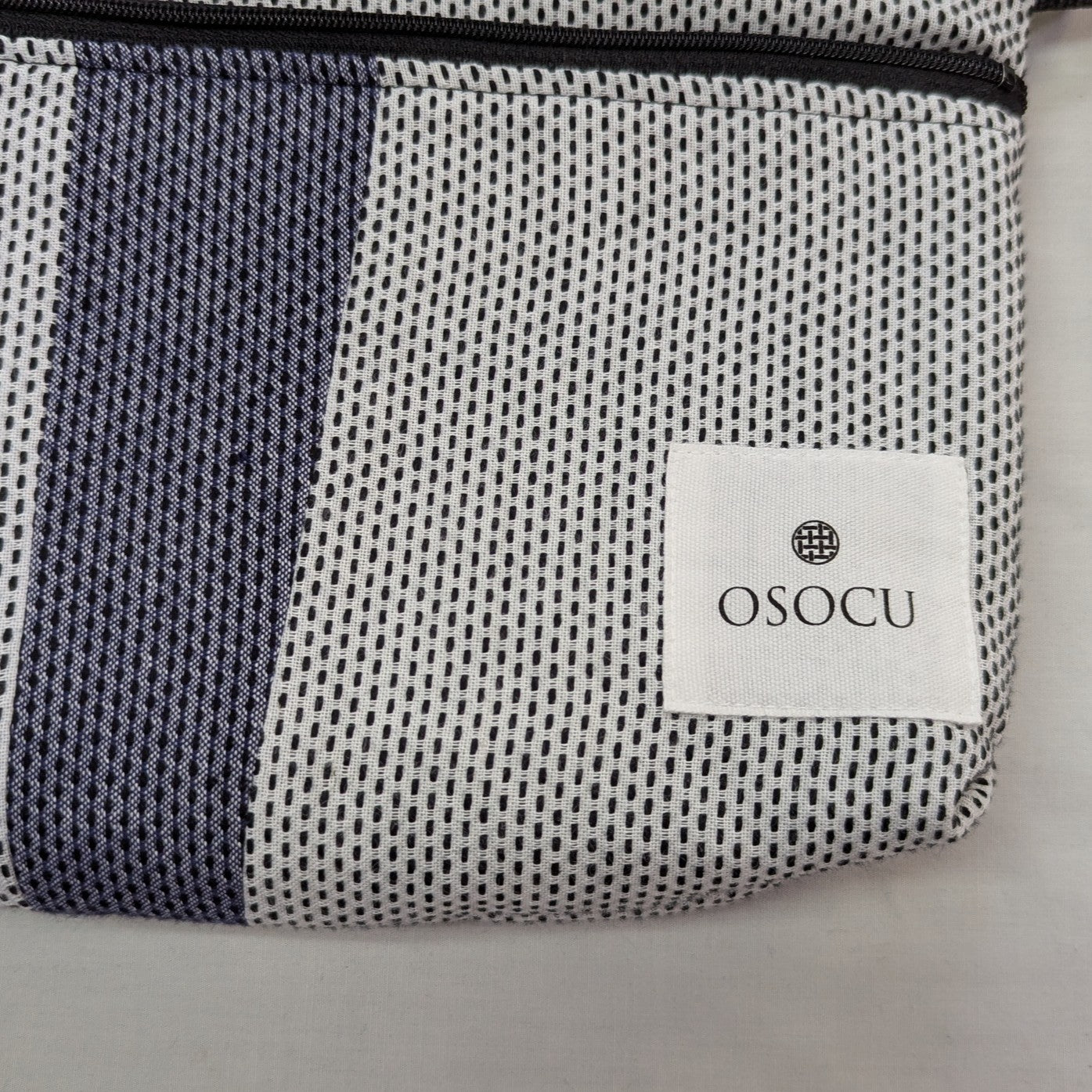 <OSOCU> 知多木綿 パッチワーク サコッシュ バッグ No.006