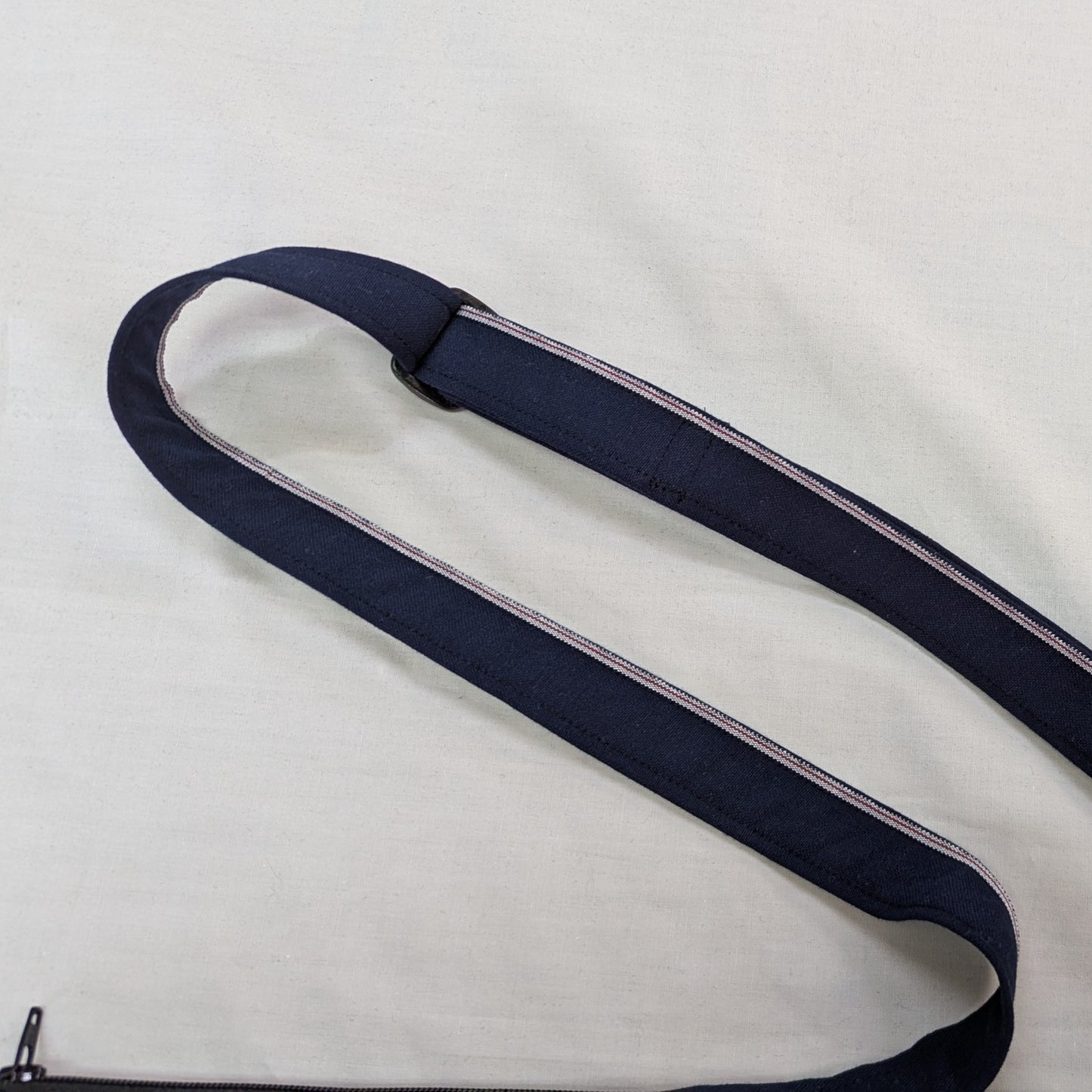 【再制作】サコッシュより少し大きい 知多木綿 帆布ミニショルダーバッグ アーミーダック キャメル