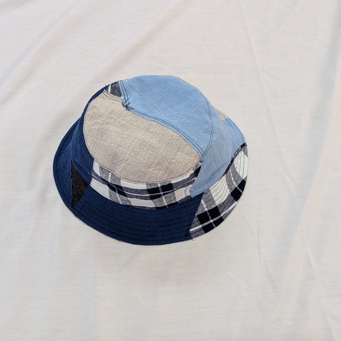 備後節織 パッチワーク バゲットハット