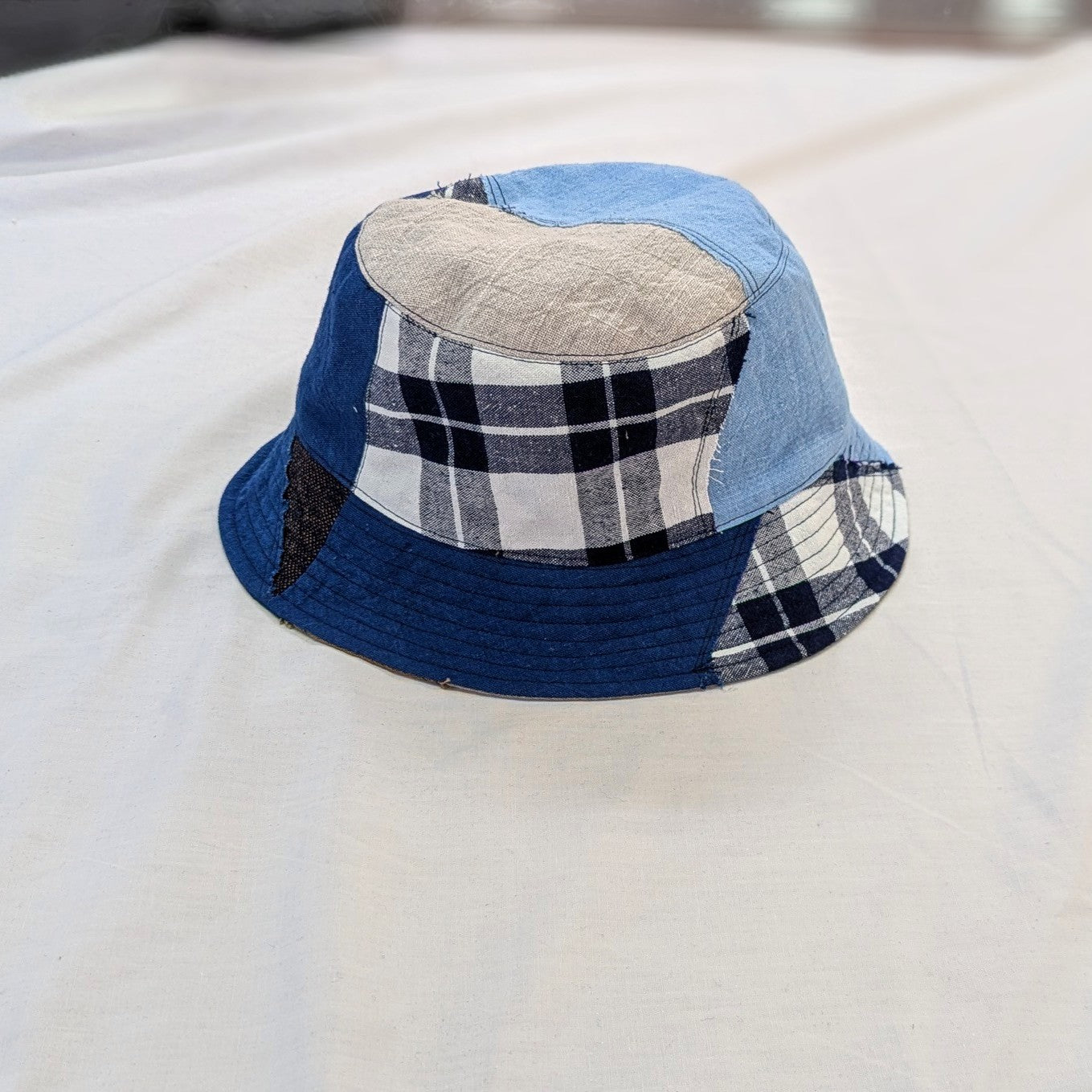 備後節織 パッチワーク バゲットハット