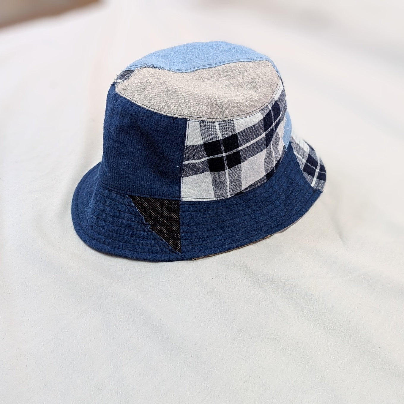 備後節織 パッチワーク バゲットハット