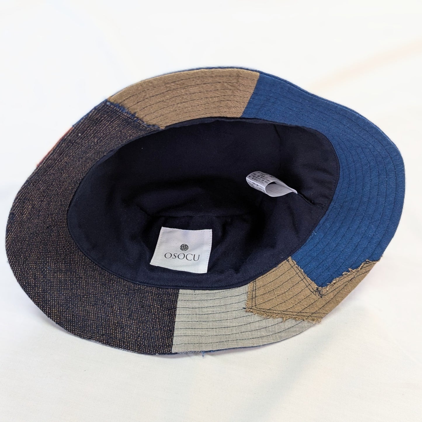 備後節織 パッチワーク バゲットハット