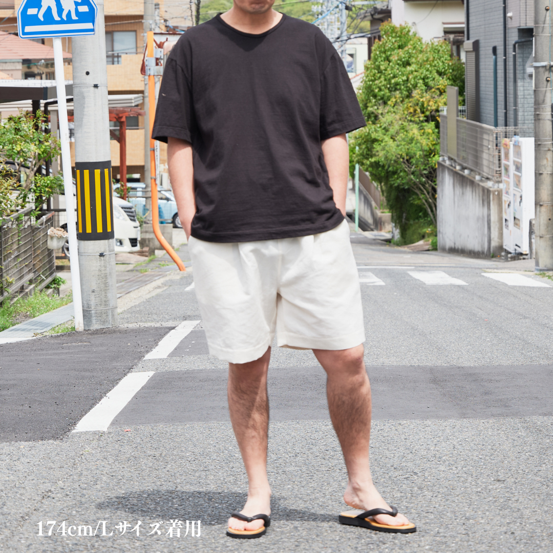 <2026/4/18販売開始>受注生産　尾州小寸丸胴編み Ｔシャツ