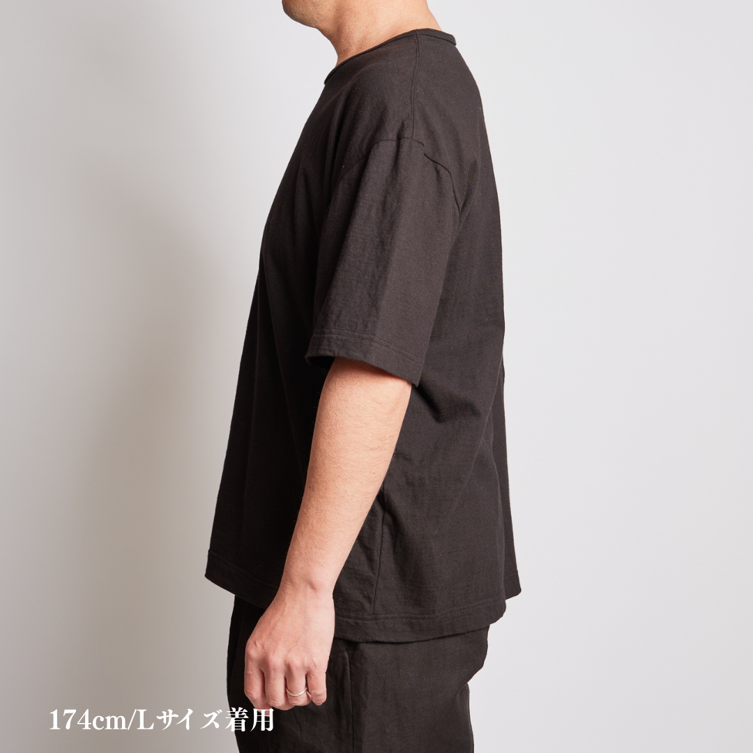 <2026/4/18販売開始>受注生産　尾州小寸丸胴編み Ｔシャツ