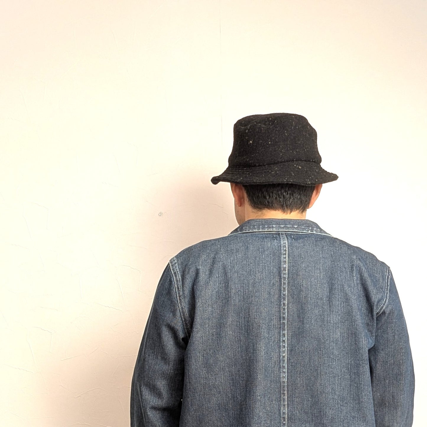 尾州ウール 毛七ブランケット バゲットハット 再生羊毛（リサイクルウール）