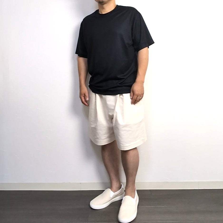 尾州ウール Super160 メリノウール100％ Tシャツ 黒 – OSOCU