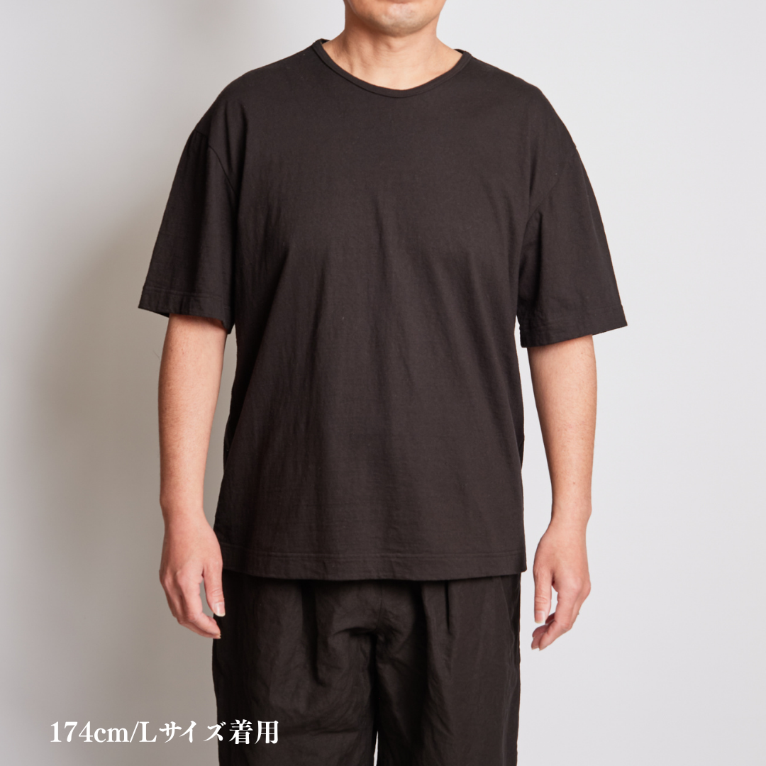 <2026/4/18販売開始>受注生産　尾州小寸丸胴編み Ｔシャツ