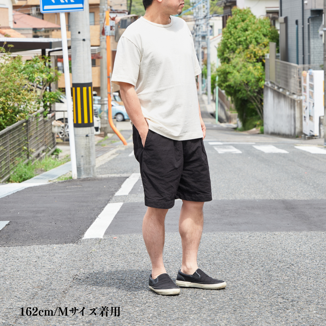 <2026/4/18販売開始>受注生産　尾州小寸丸胴編み Ｔシャツ