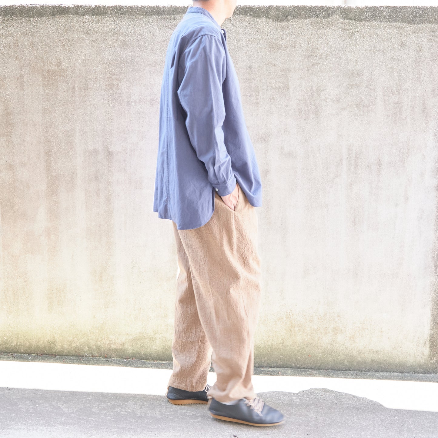 ＜限定生産＞備後節織 柿渋染め バルーンパンツ