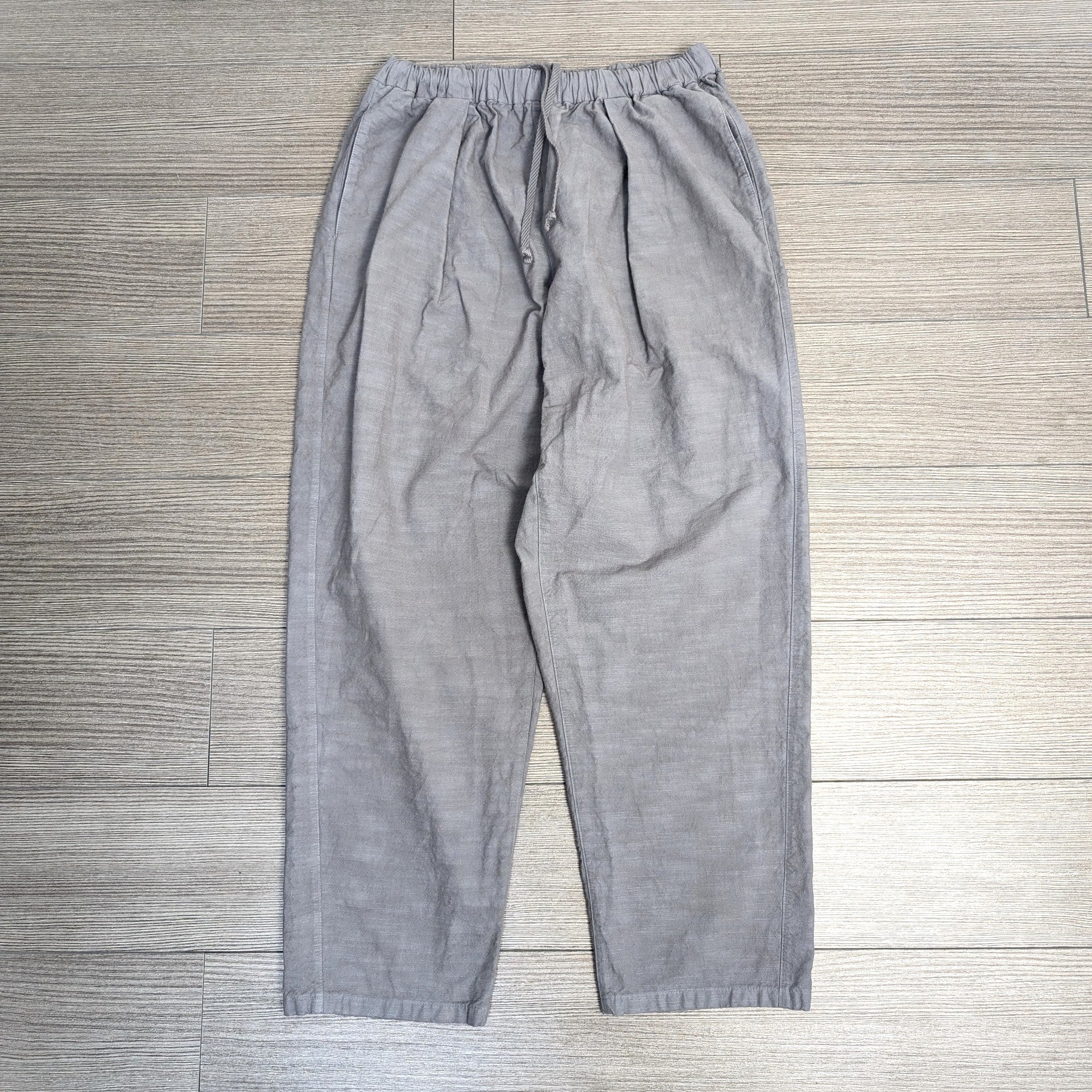 OSOCU 伝統色染め 薄墨色 知多木綿 バルーンパンツ Chita-momen