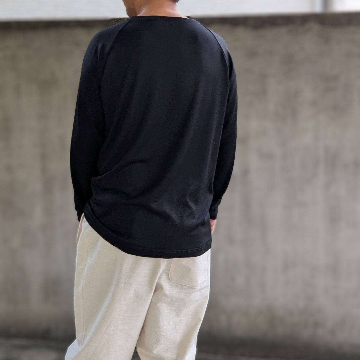 ＜参加企画＞ 受注生産 尾州ウール Super140 メリノウール100％ インナーTシャツ