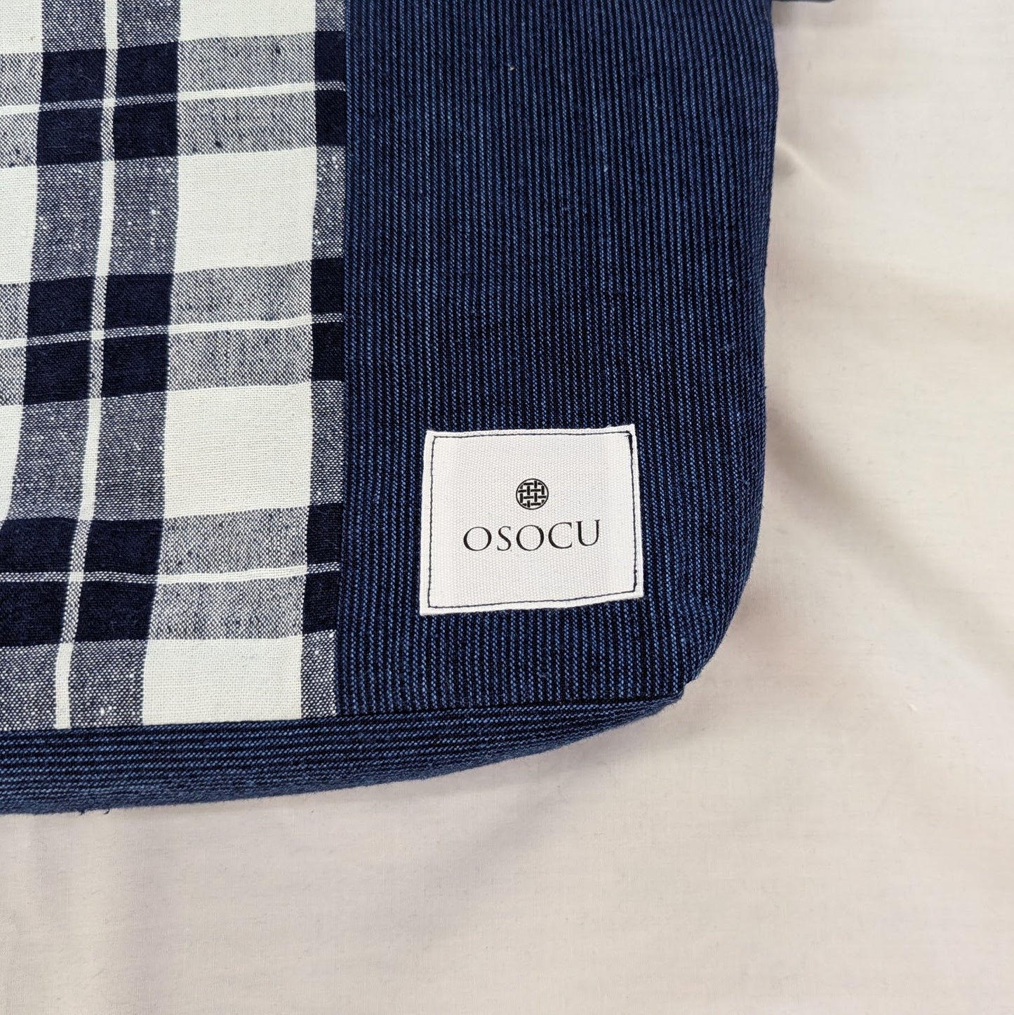 サコッシュより少し大きい 備後節織 パッチワーク ミニショルダーバッグ NO.3