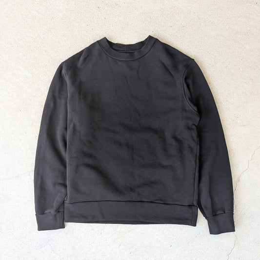 <OSOCU> 40/10国産吊り編み生地のクルーネックスウェット 名古屋黒紋付染